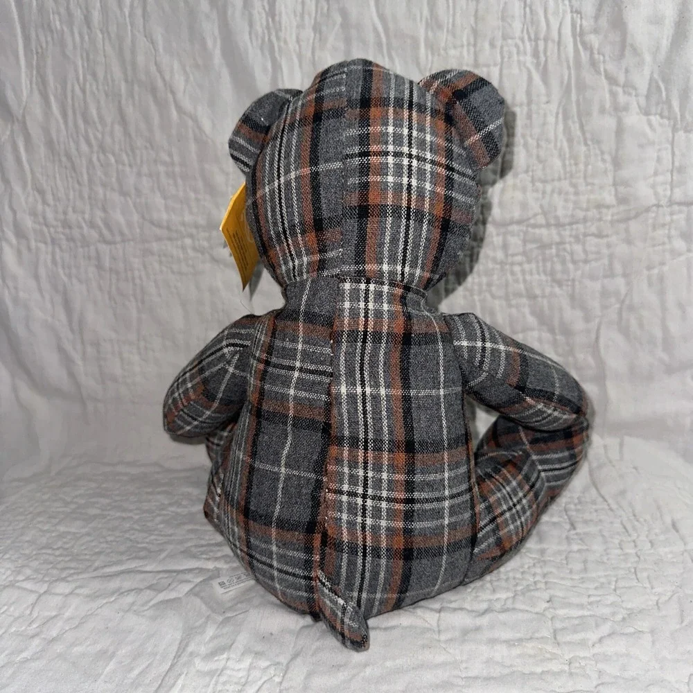 Morgan Cute Plaid Bear Door Stopper